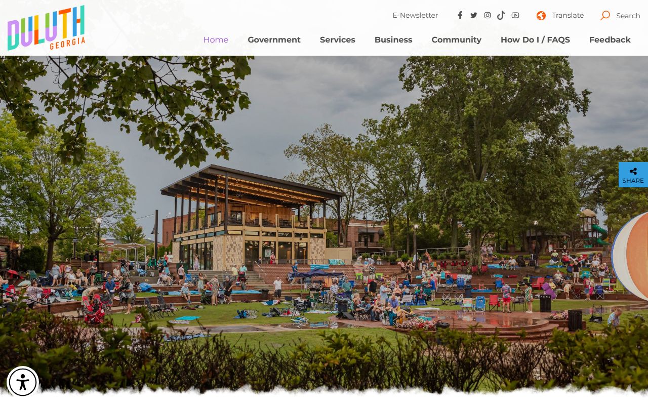 Duluth Police Department website showing city services and recent booking records access