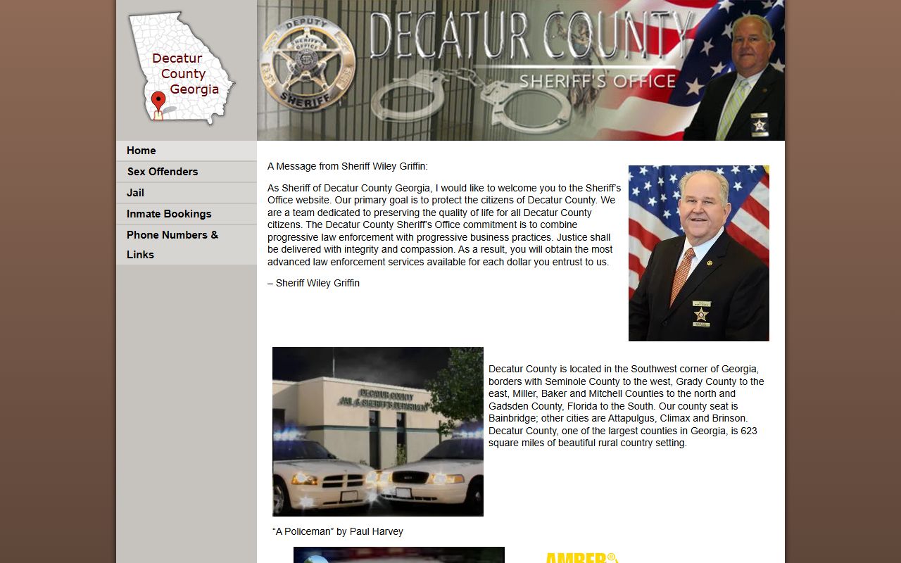 Decatur County Sheriff's Office website