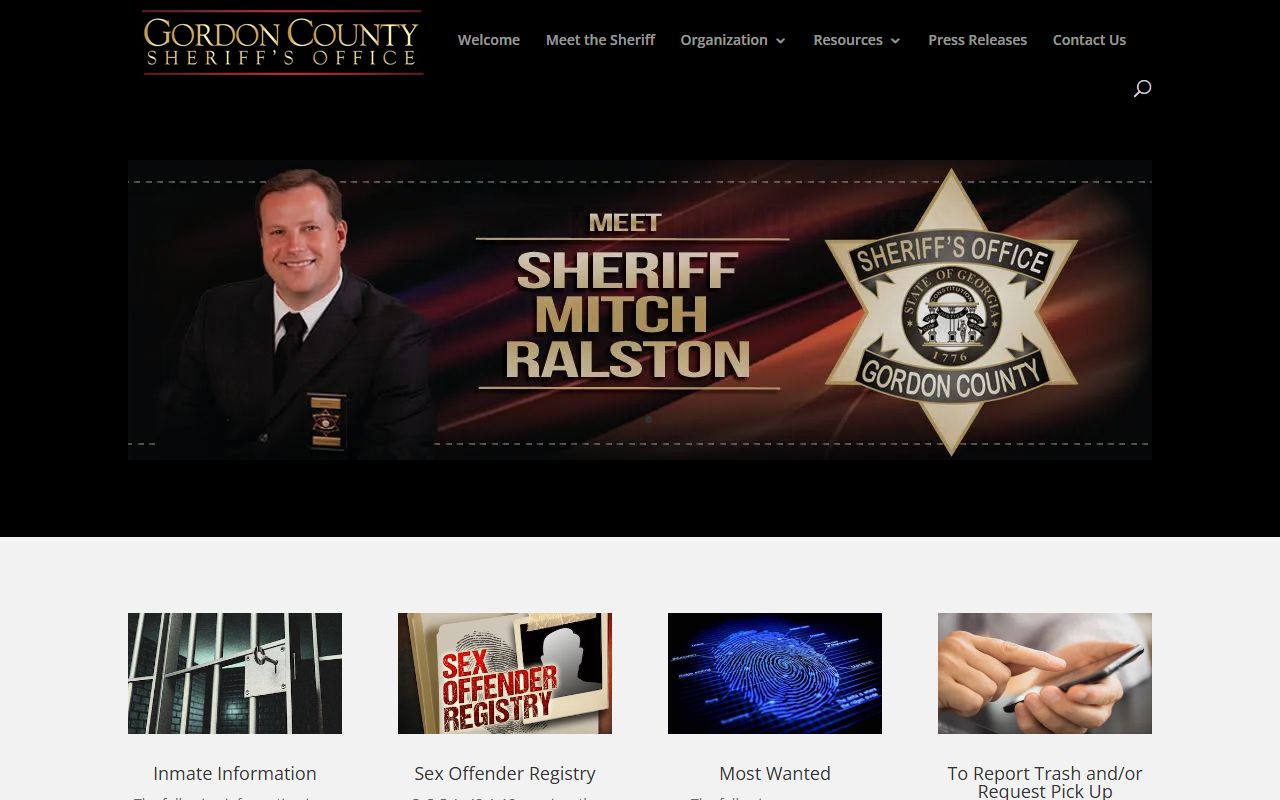 Gordon County Sheriff's Office website