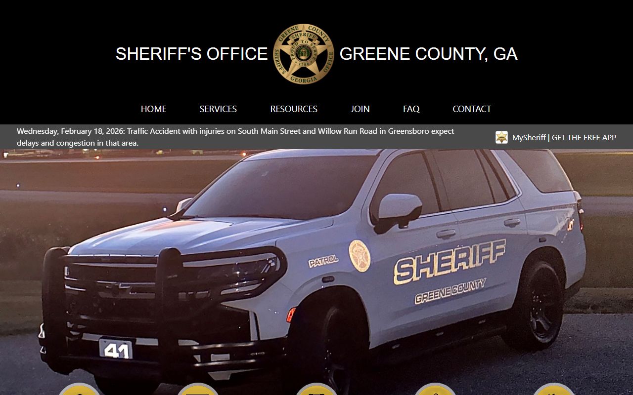 Greene County Sheriff's Office website