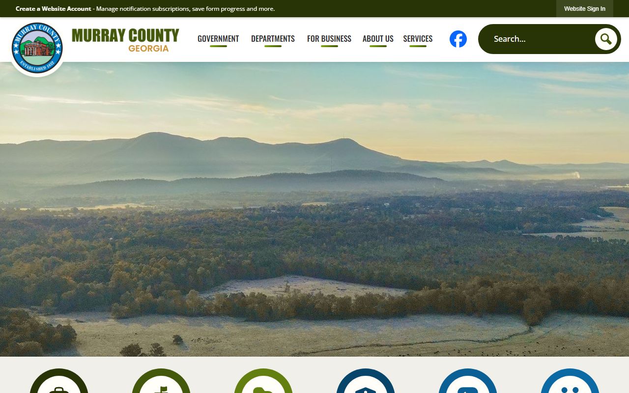 Murray County Sheriff's Office website for North Georgia booking records