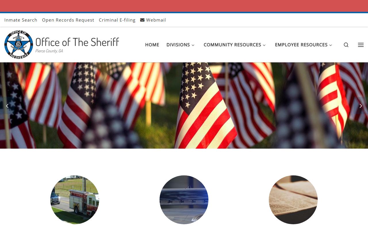 Pierce County Sheriff's Office website with booking and arrest information