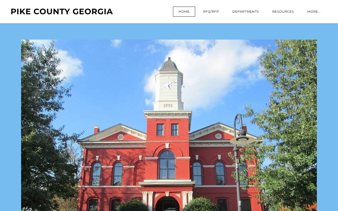 Pike County Sheriff's Office website showing jail and booking records